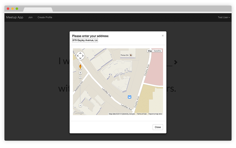 Meetup Screen
