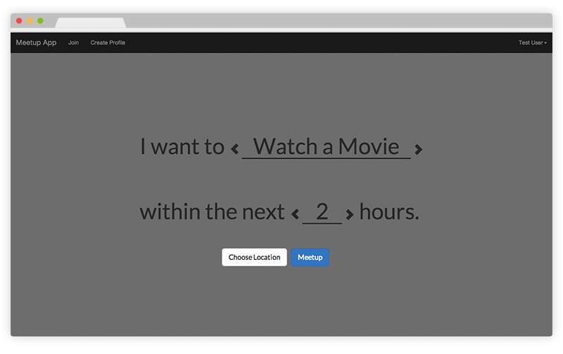 Meetup Screen