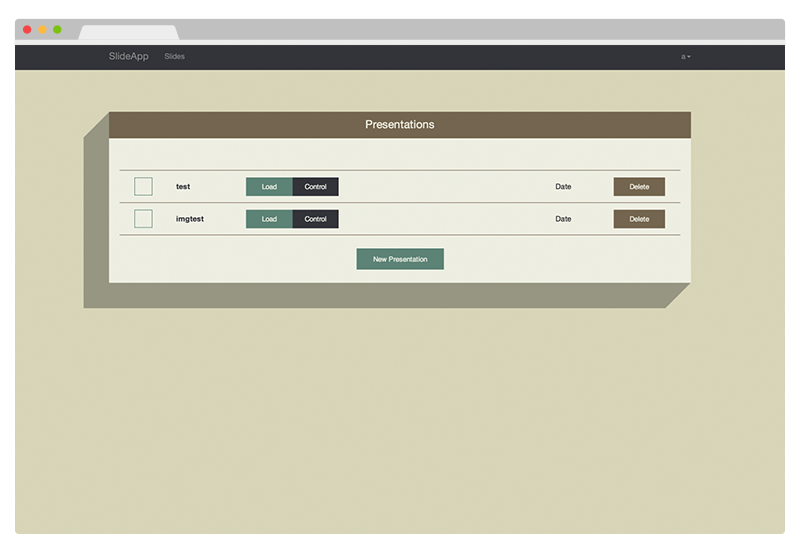 SlideApp Screen