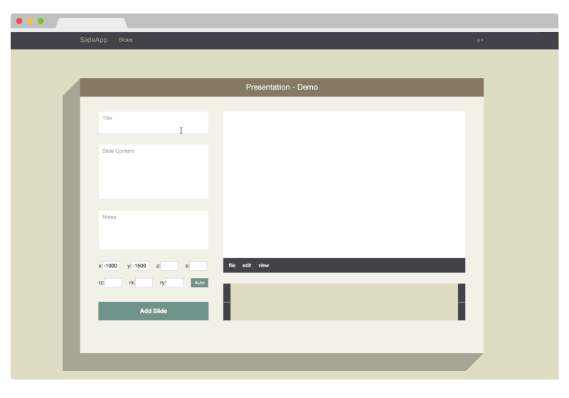 SlideApp Screen